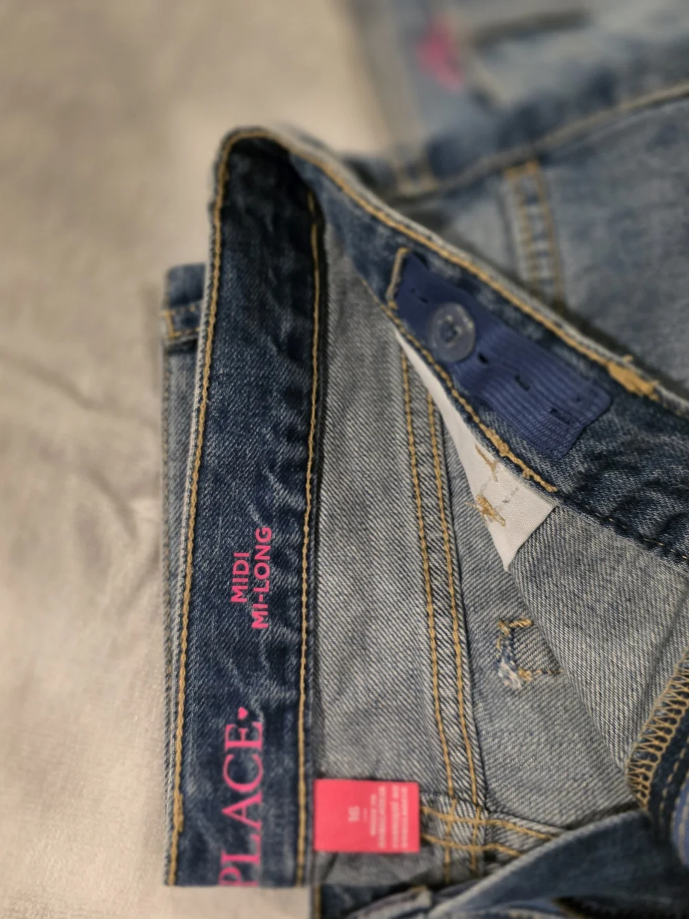 The Children's Place Blue Distressed Denim Shorts